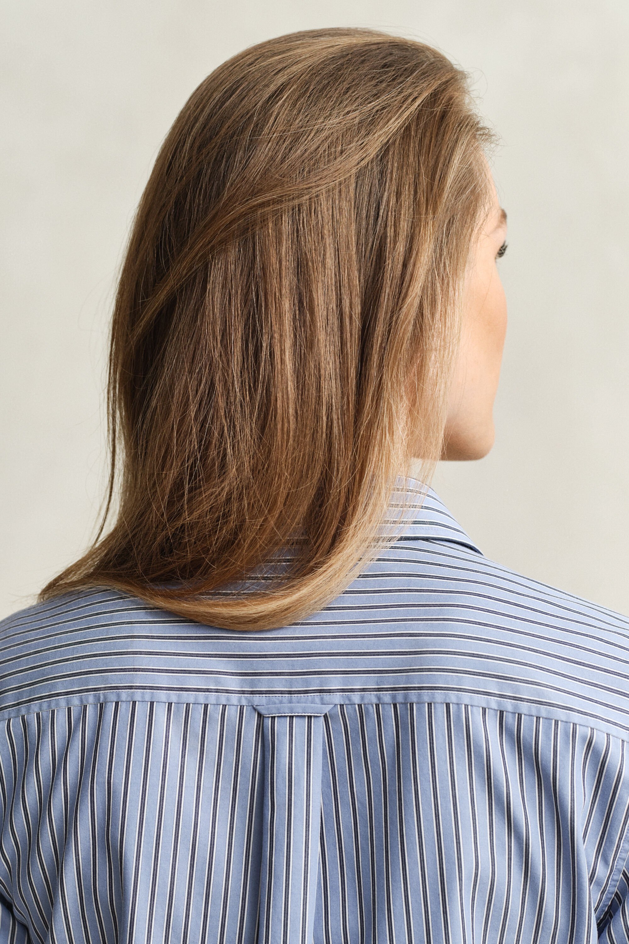 Regular Fit poplin hemd met strepen