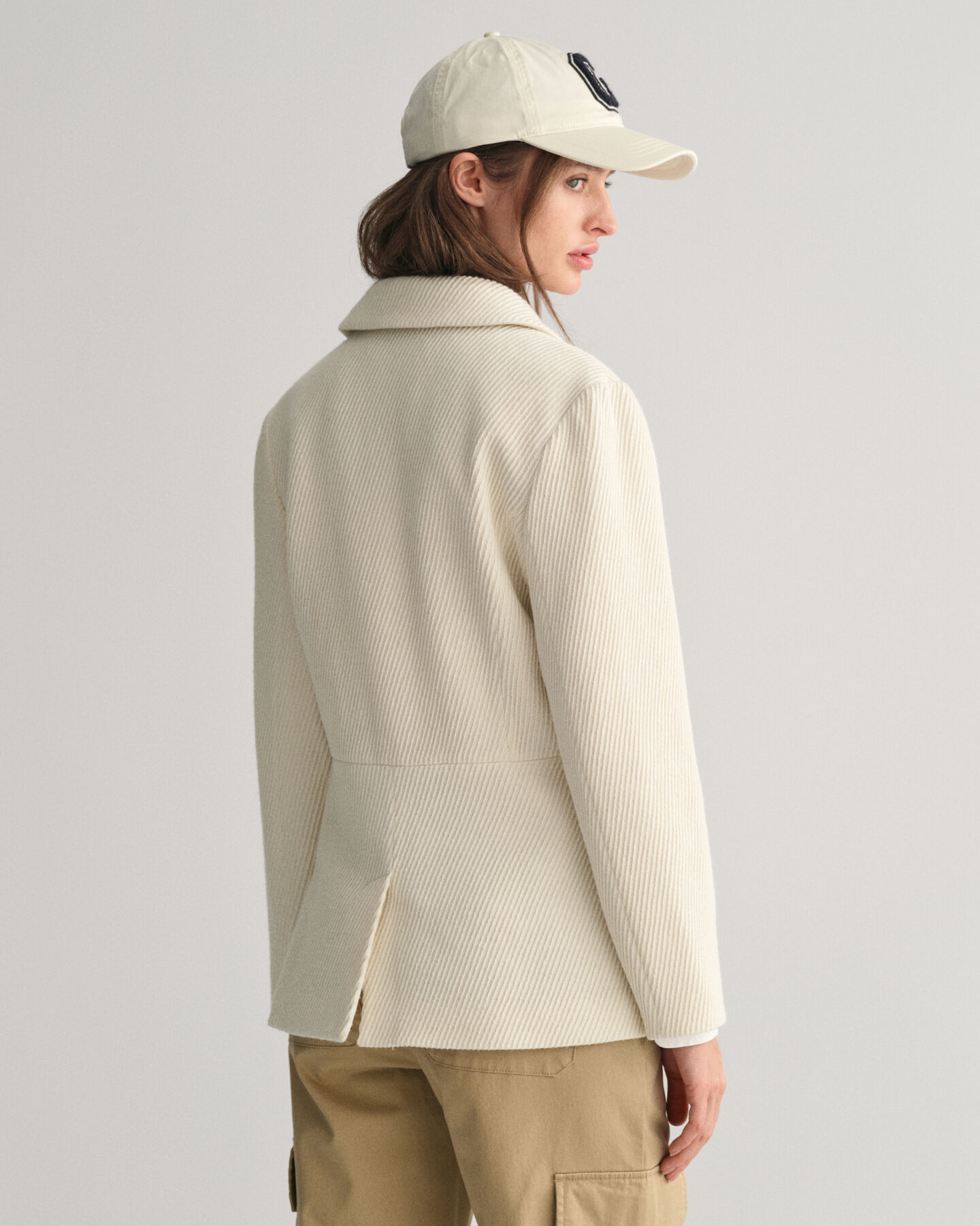 Veste blazer slim fit texturée