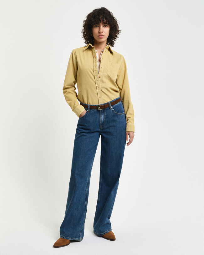 Regular Fit corduroy hemd