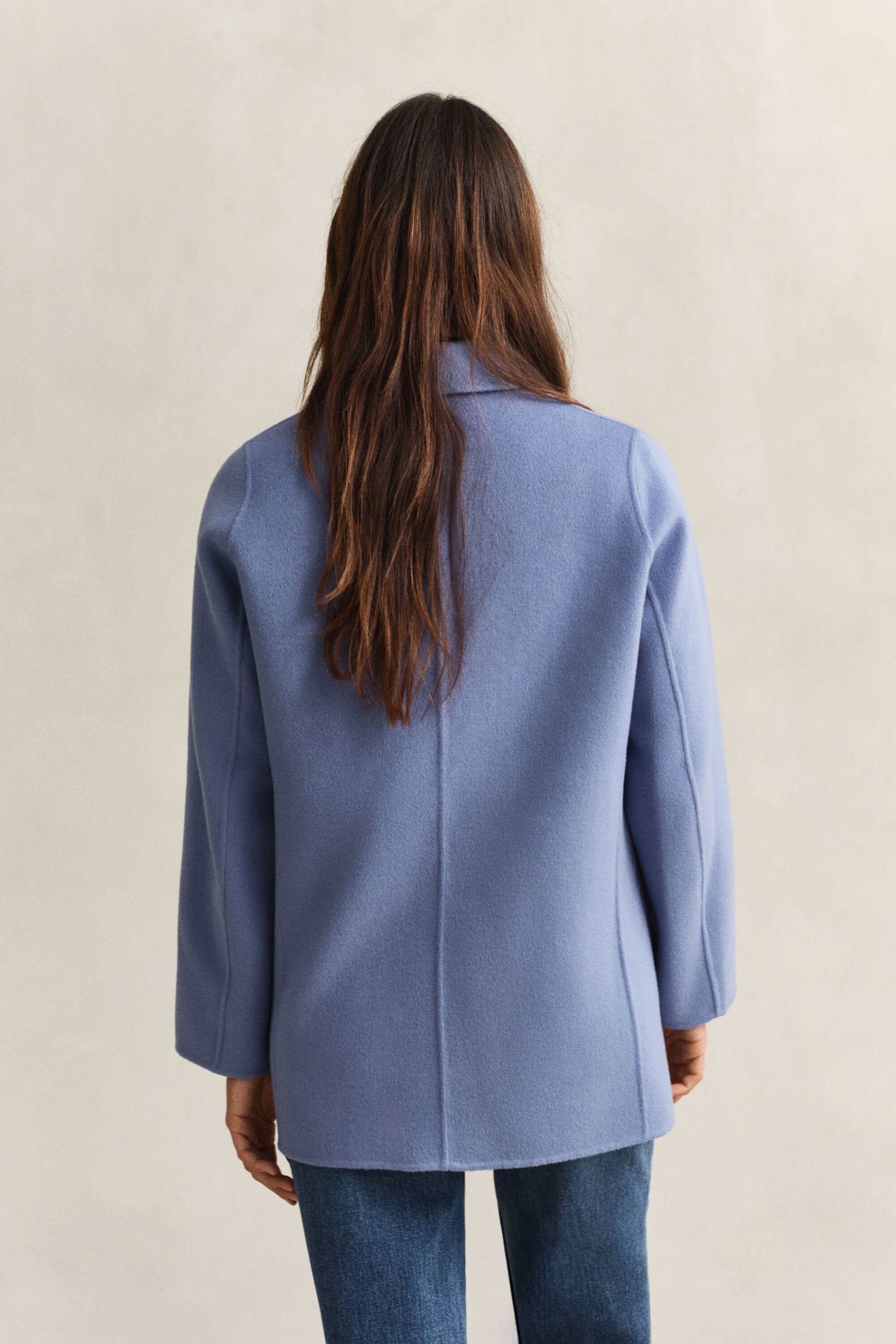 Caban surpiqué à la main