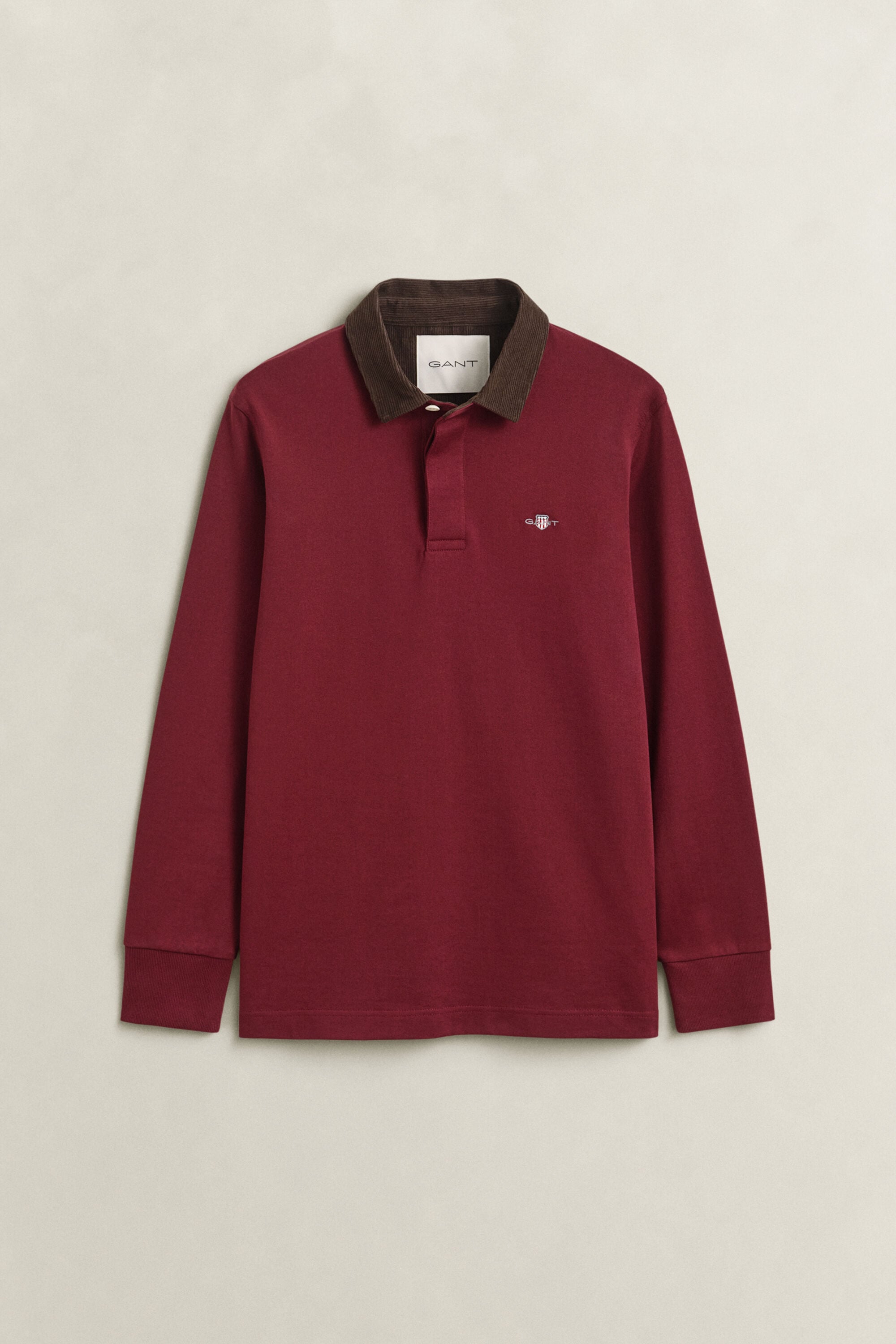 Rugger met corduroy kraag