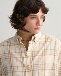 Relaxed Fit flanellen hemd met ruitje