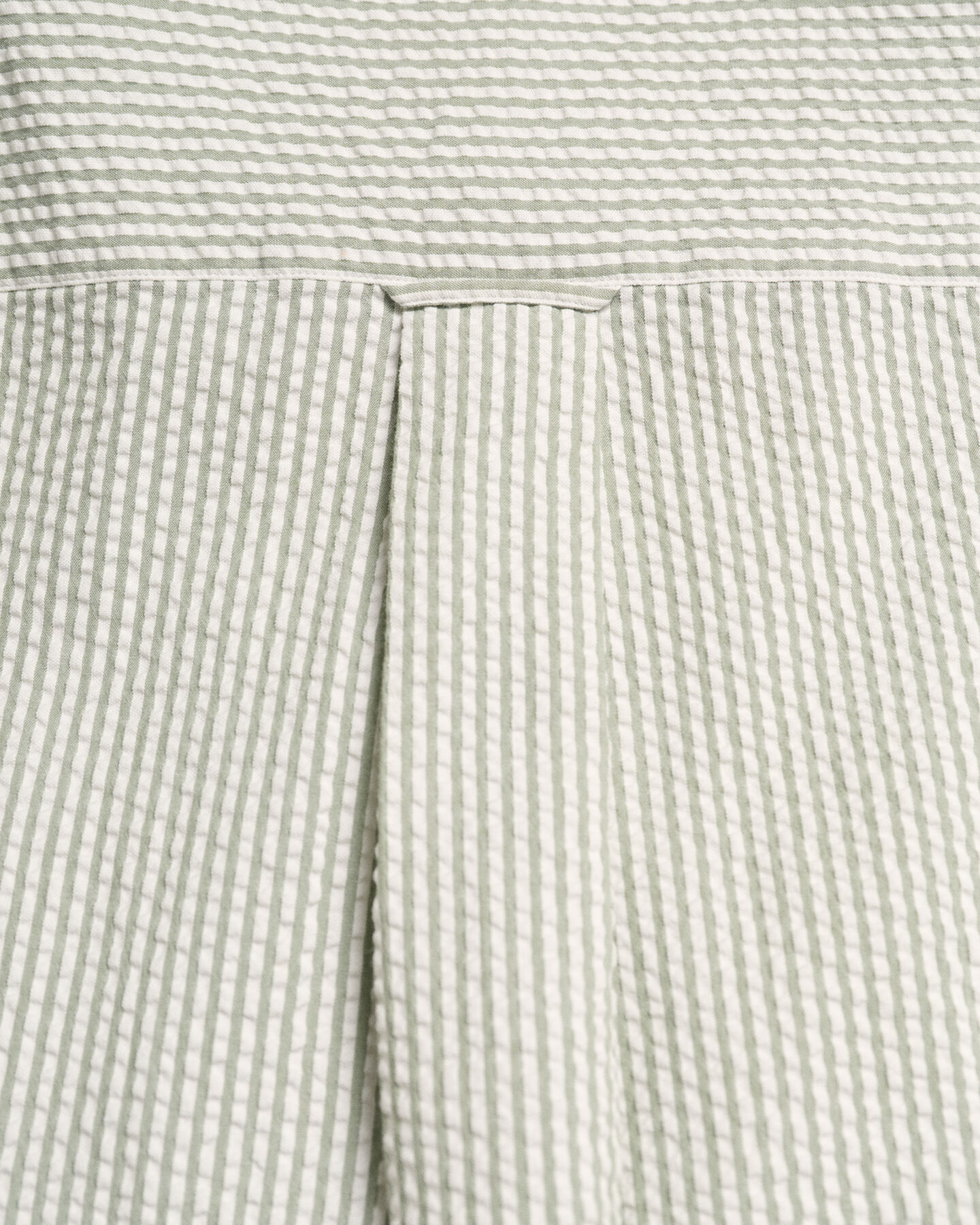 Regular Fit Seersucker overhemd met korte mouwen