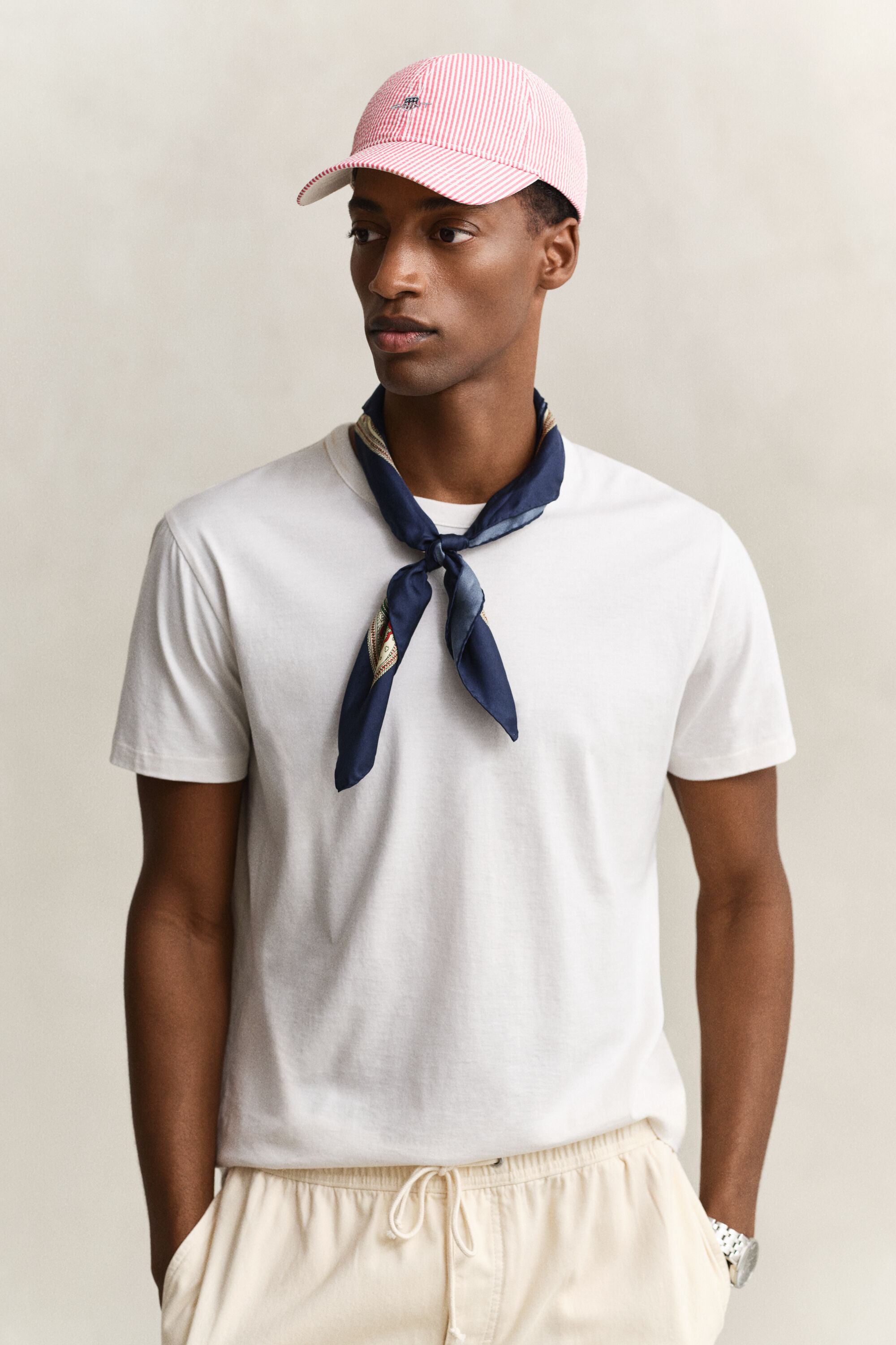 Casquette en seersucker