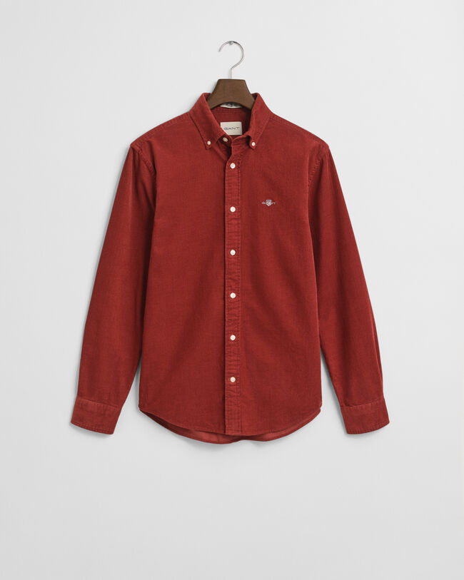 Chemise coupe regular en velours côtelé de coton