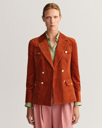 Veste blazer slim en velours côtelé