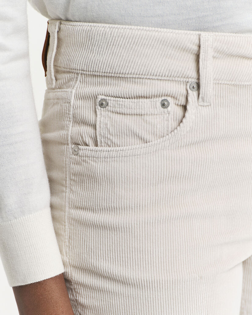 Jean évasé en velours côtelé