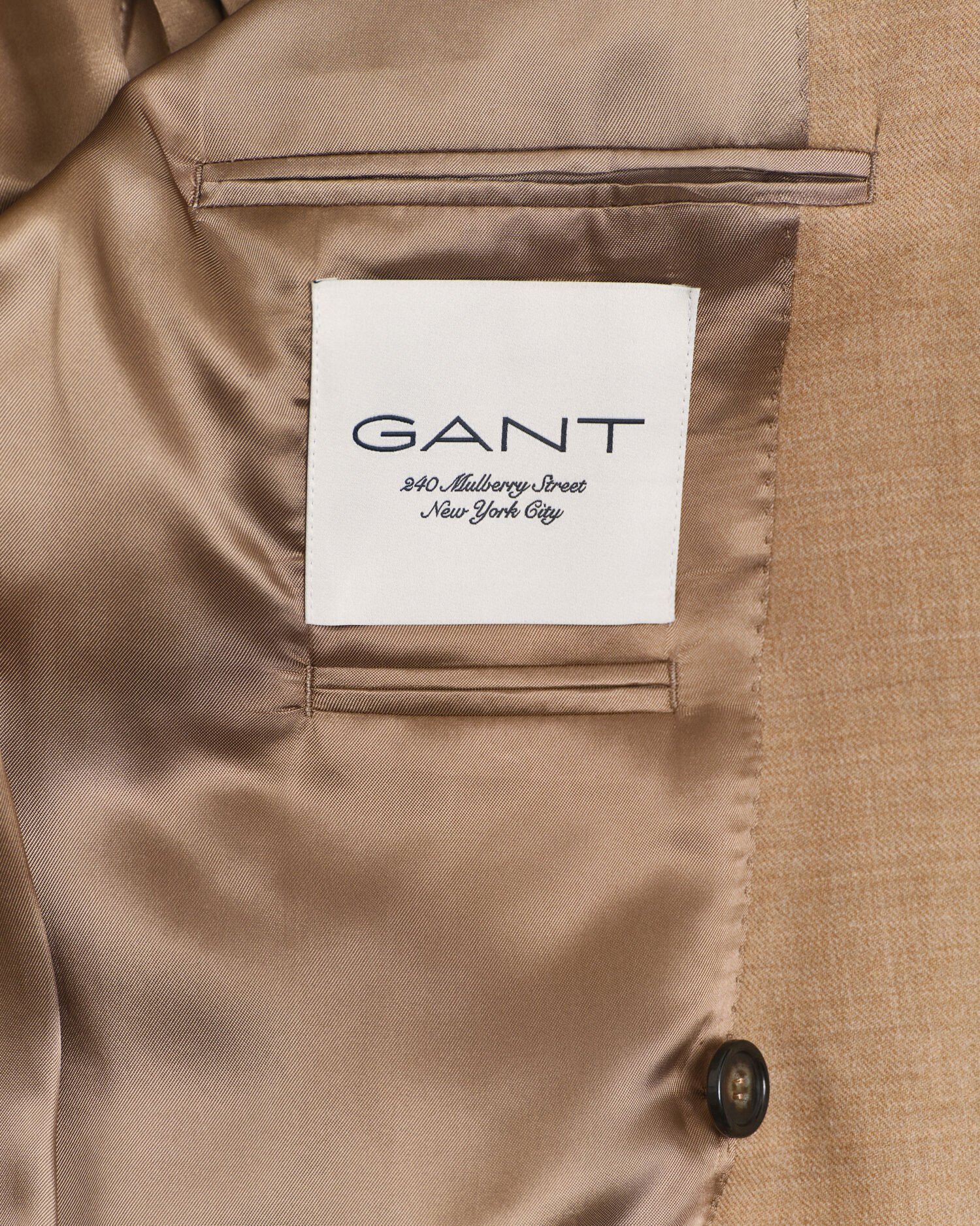 Veste blazer Club en flanelle camel