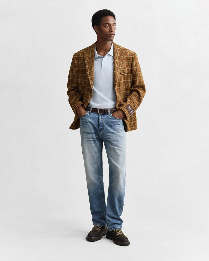 Regular Fit Shield piqué poloshirt