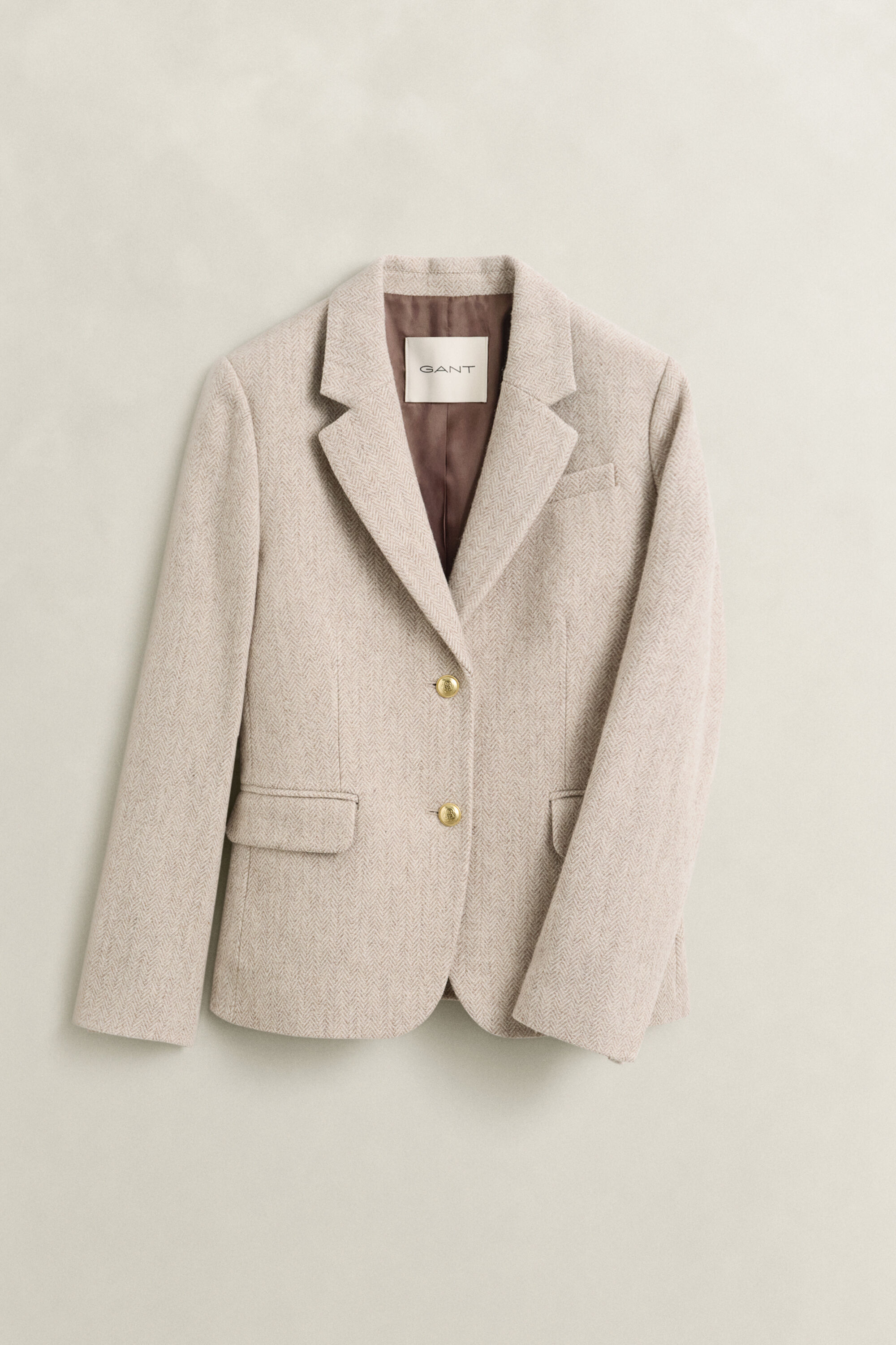 Blazer met visgraatmotief