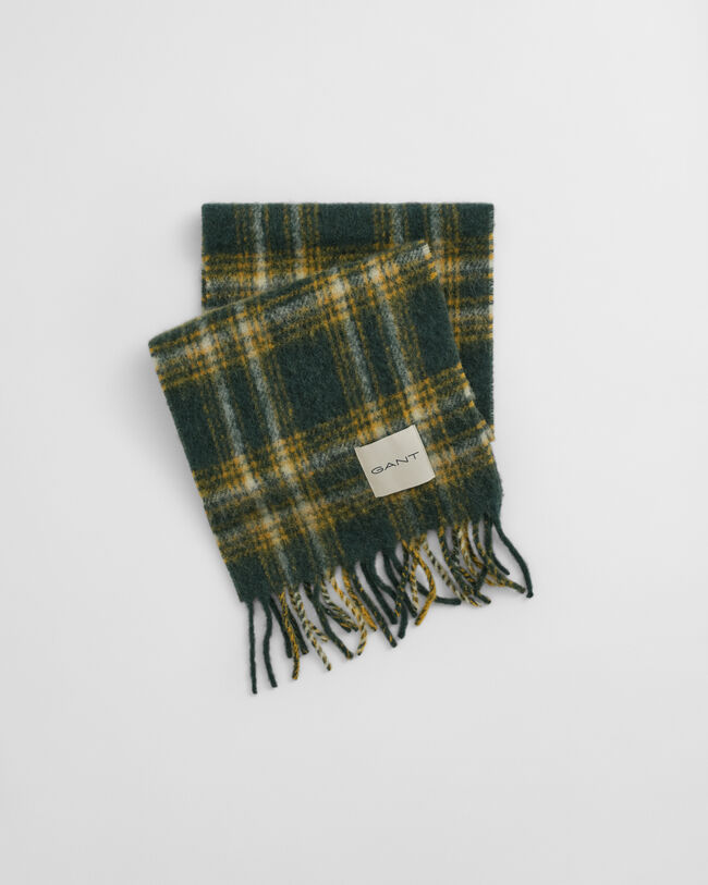 Écharpe en mohair et alpaga à carreaux