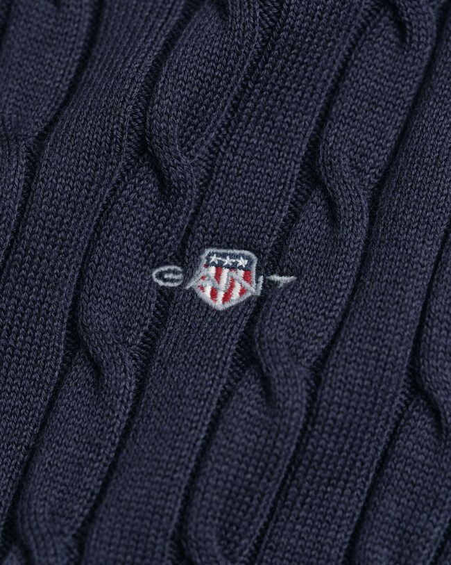 Robe en maille de coton stretch à torsades Ado Fille