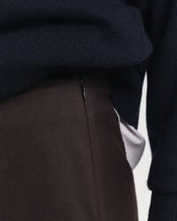 Jupe crayon midi en laine mélangée