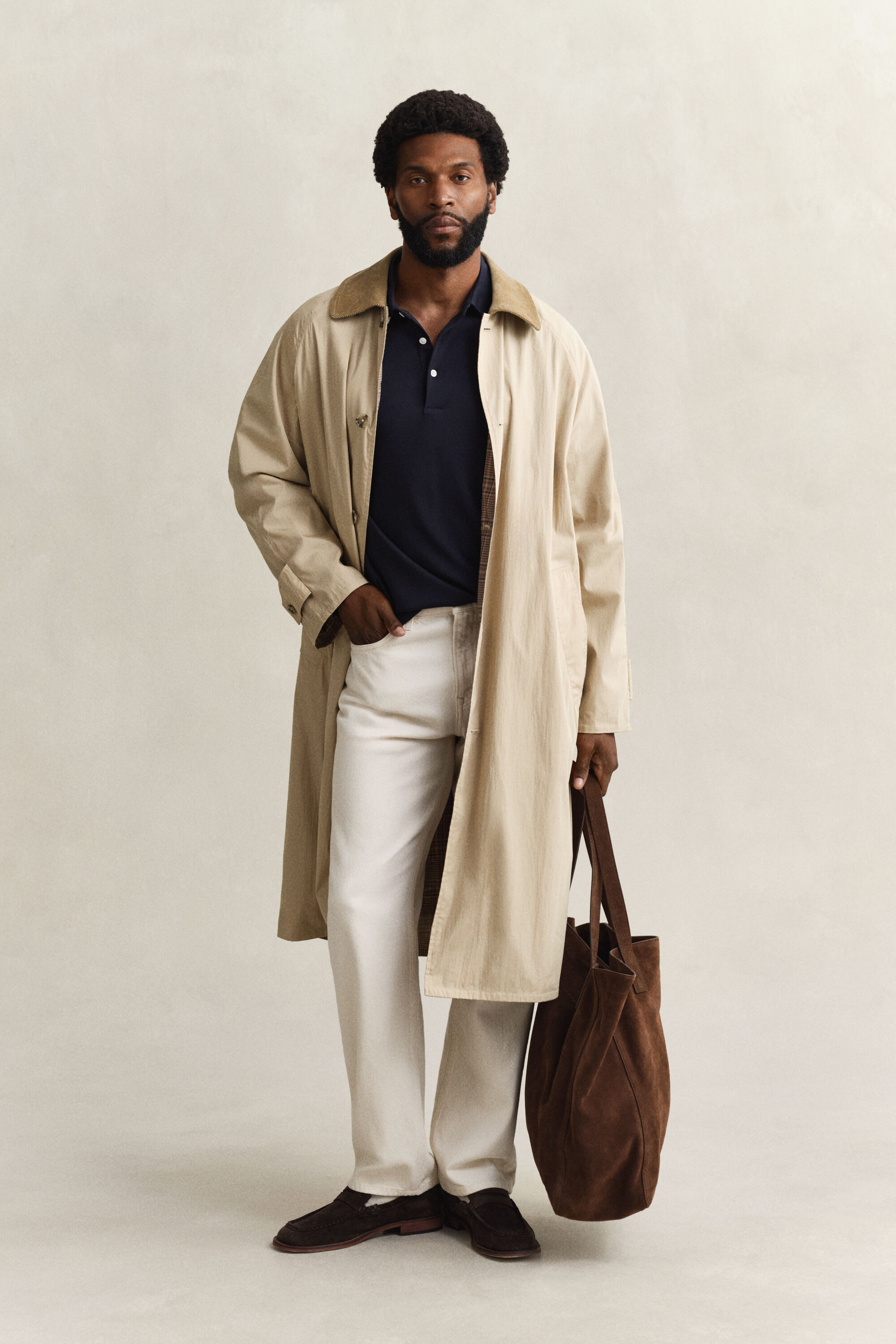 Polo à manches longues en coton Pima