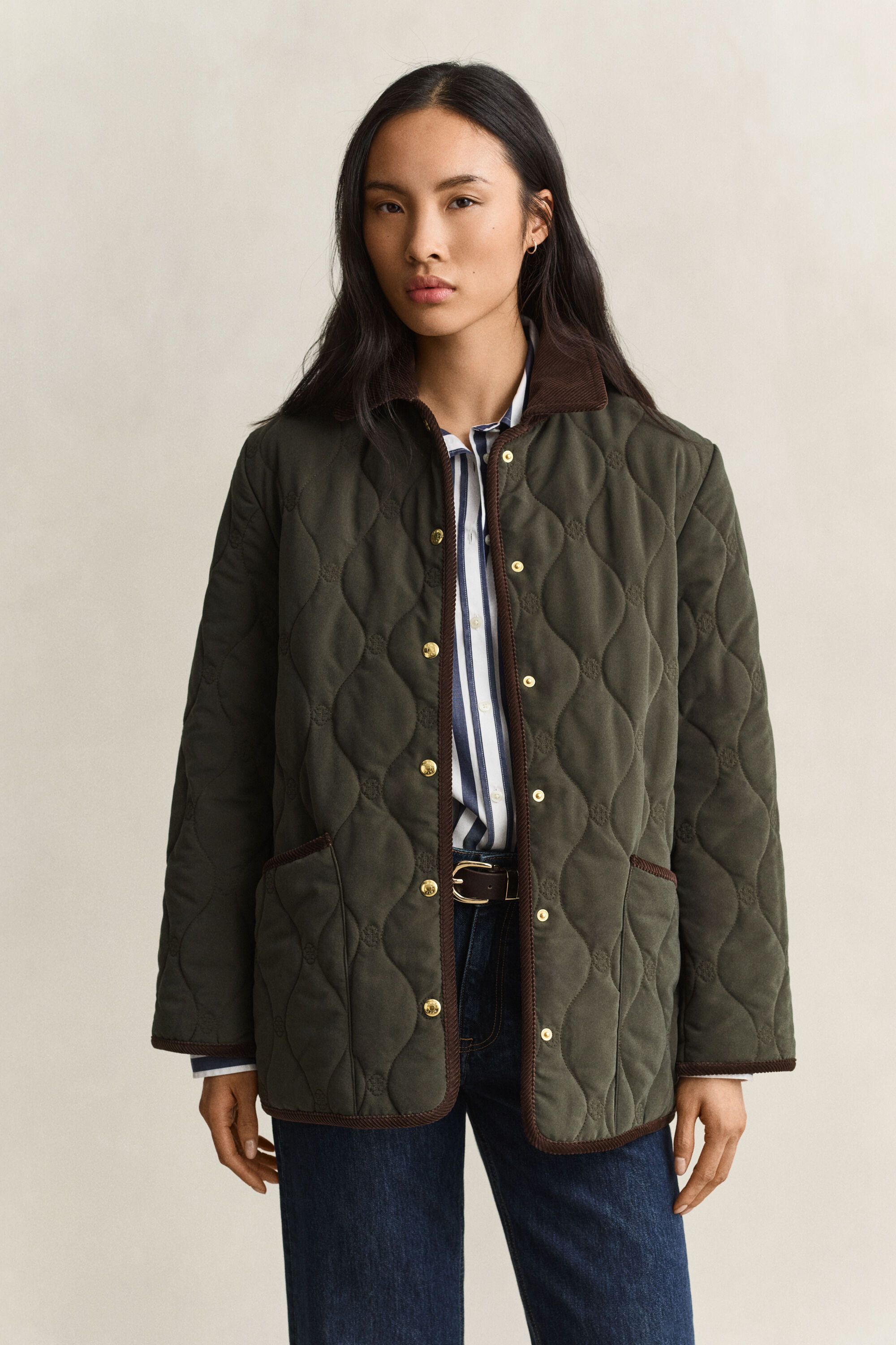 Veste matelassée avec monogramme