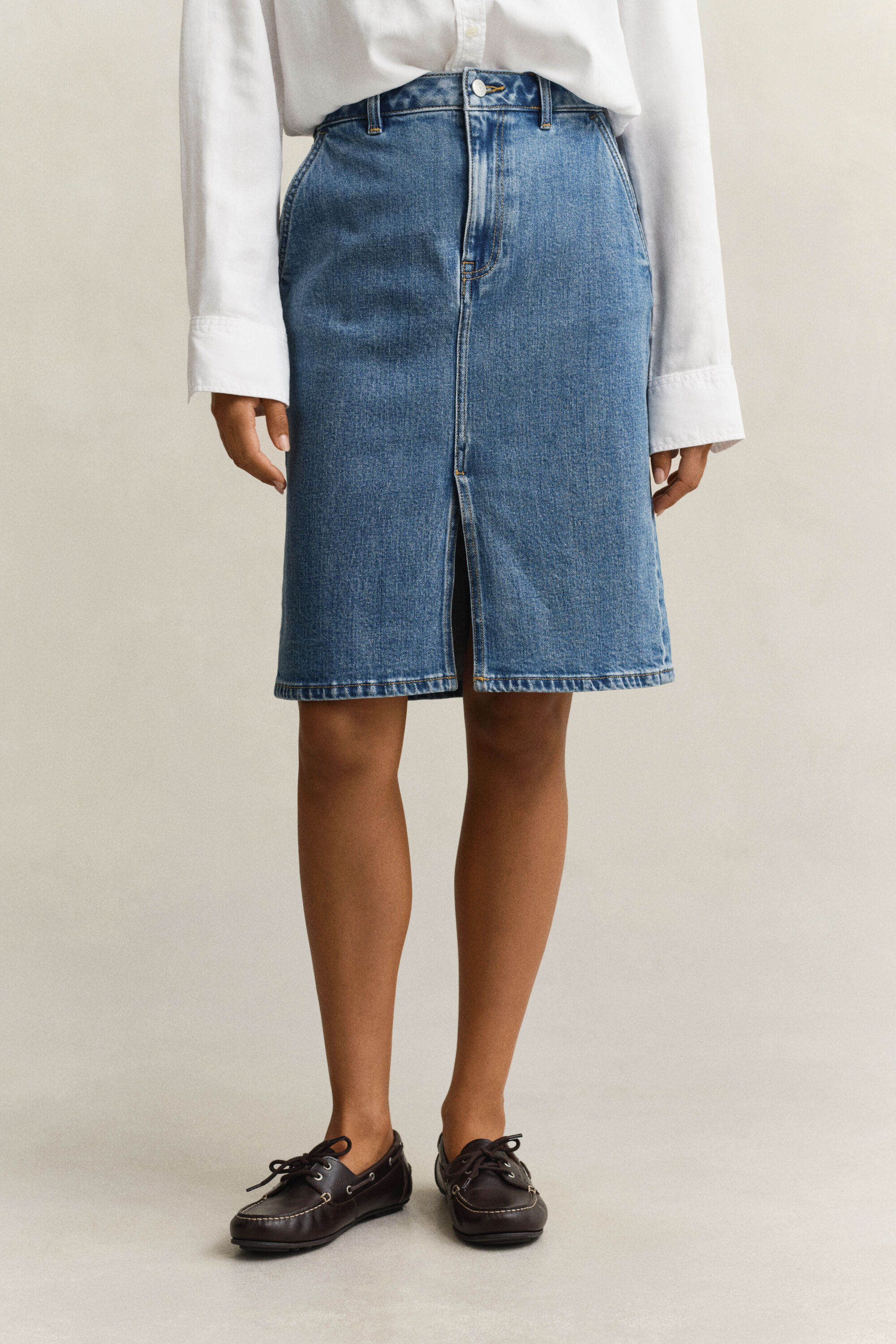 Jupe crayon en denim