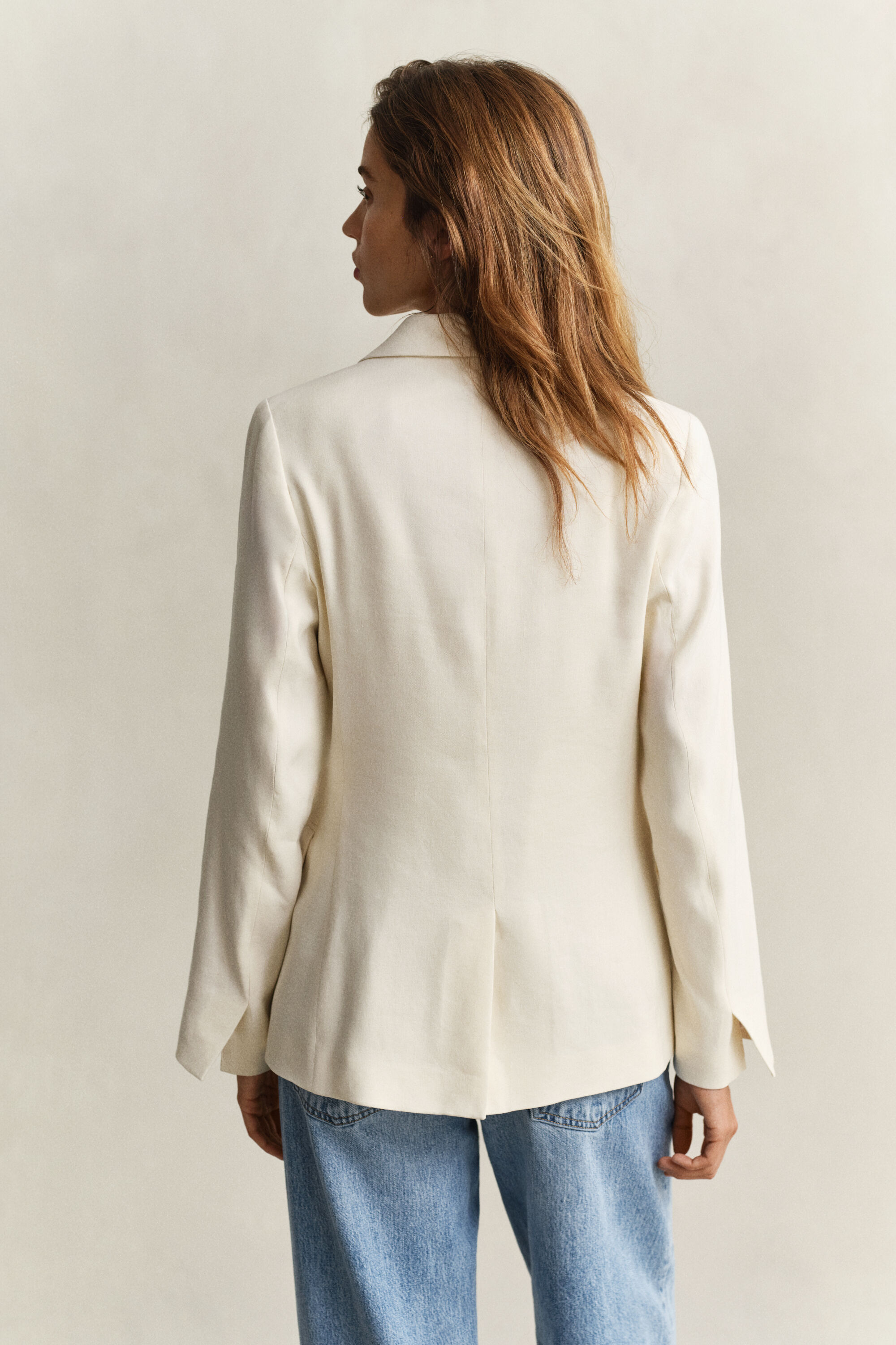 Veste blazer en lin stretch