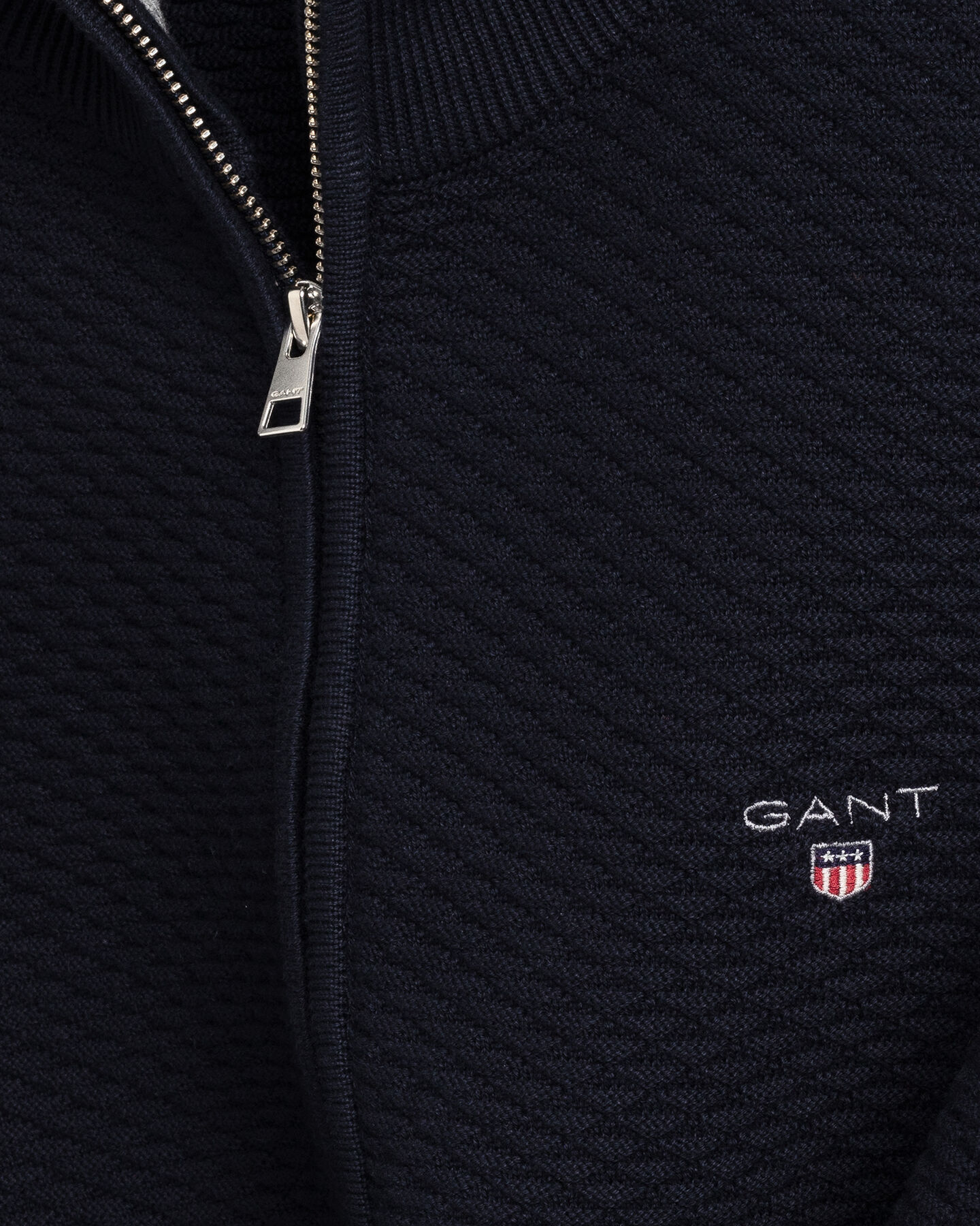 Triangle Texture vest met rits