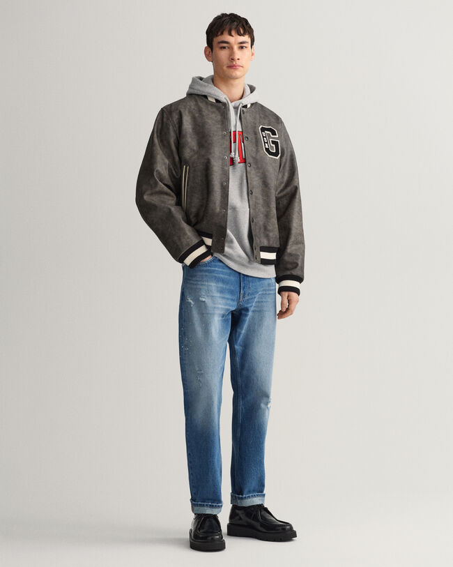 Leren GANT Varsity Jacket