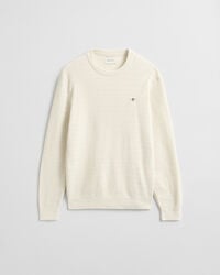 Pull col rond en maille torsadée