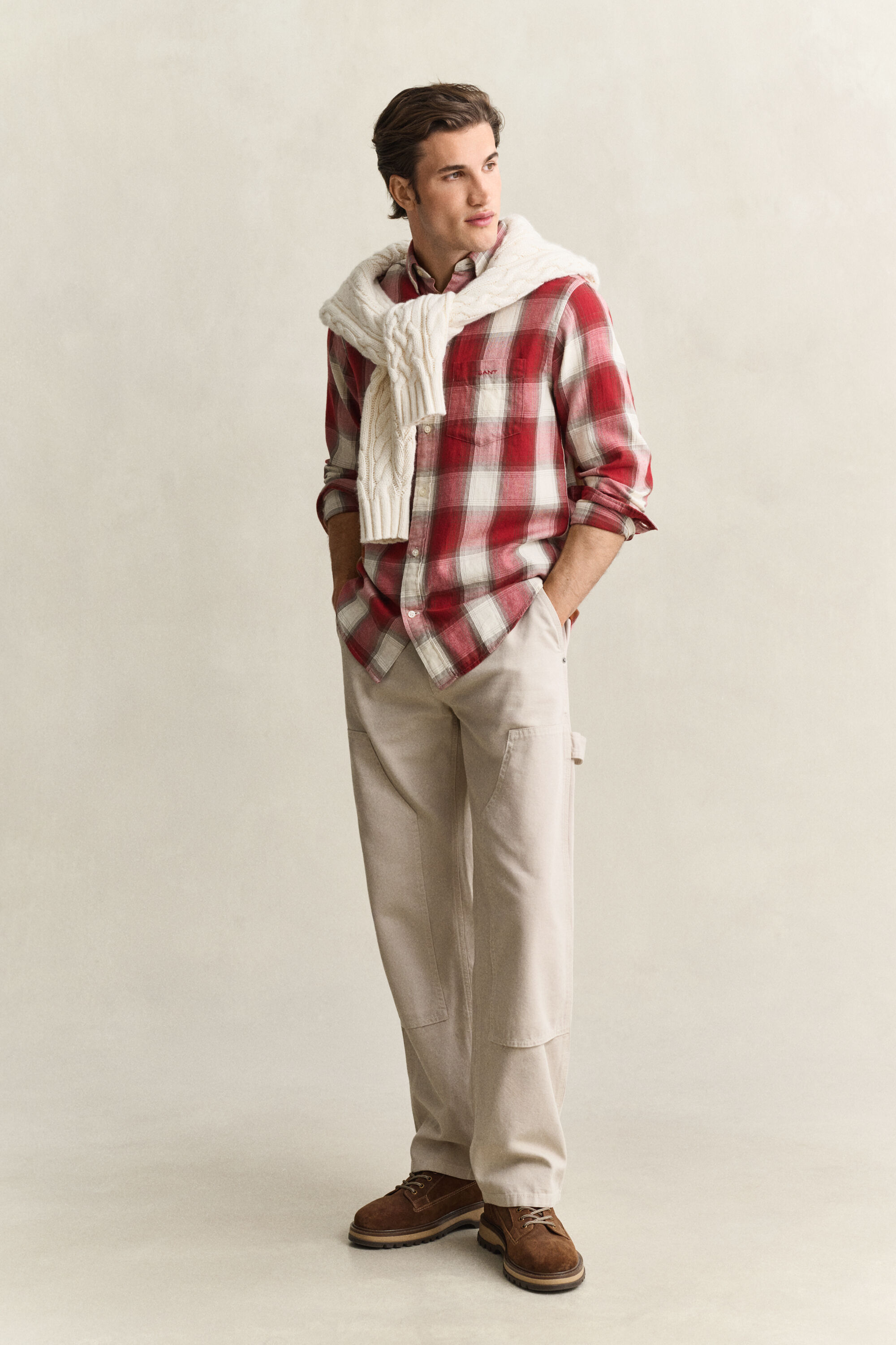 Geruit hemd van Windblown-flanel
