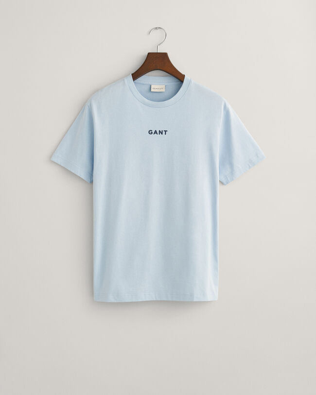 Contrast T-shirt met klein GANT-logo