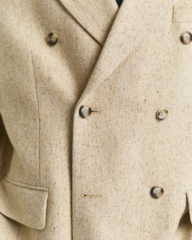 Veste de costume coupe décontractée à chevrons effet moucheté