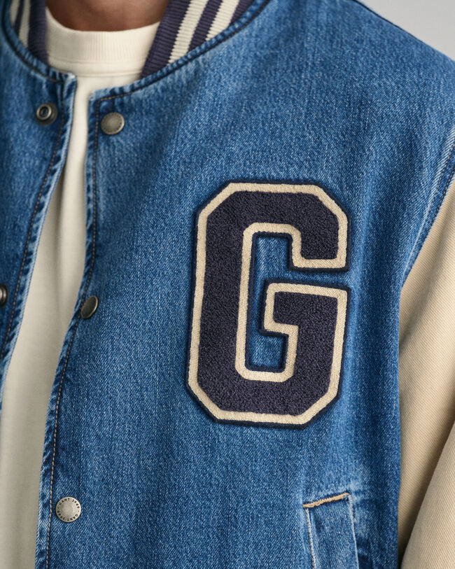 Veste en denim Varsity