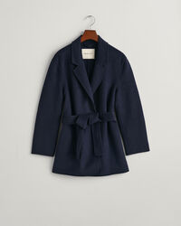 Veste blazer cousue main avec ceinture