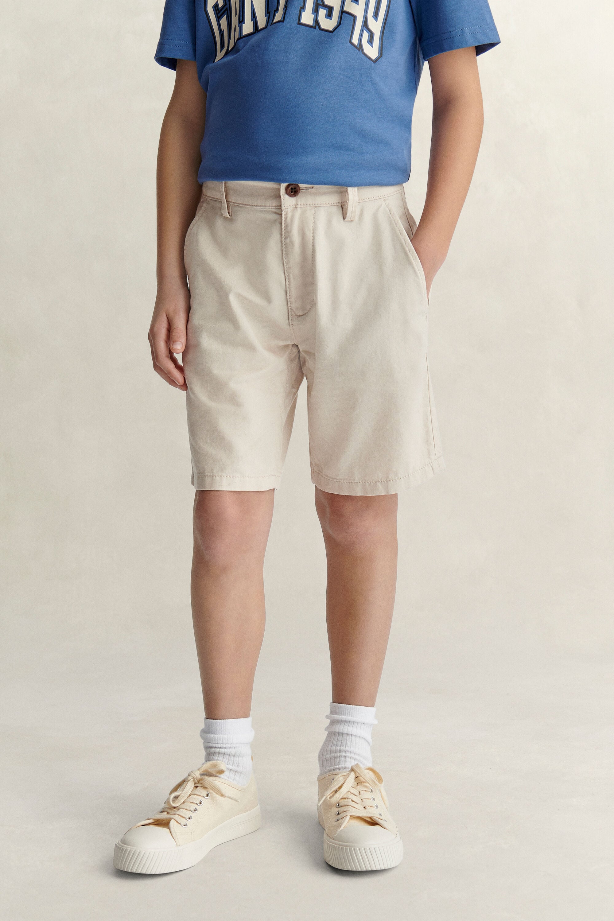 Short en lin mélangé Ado Garçon