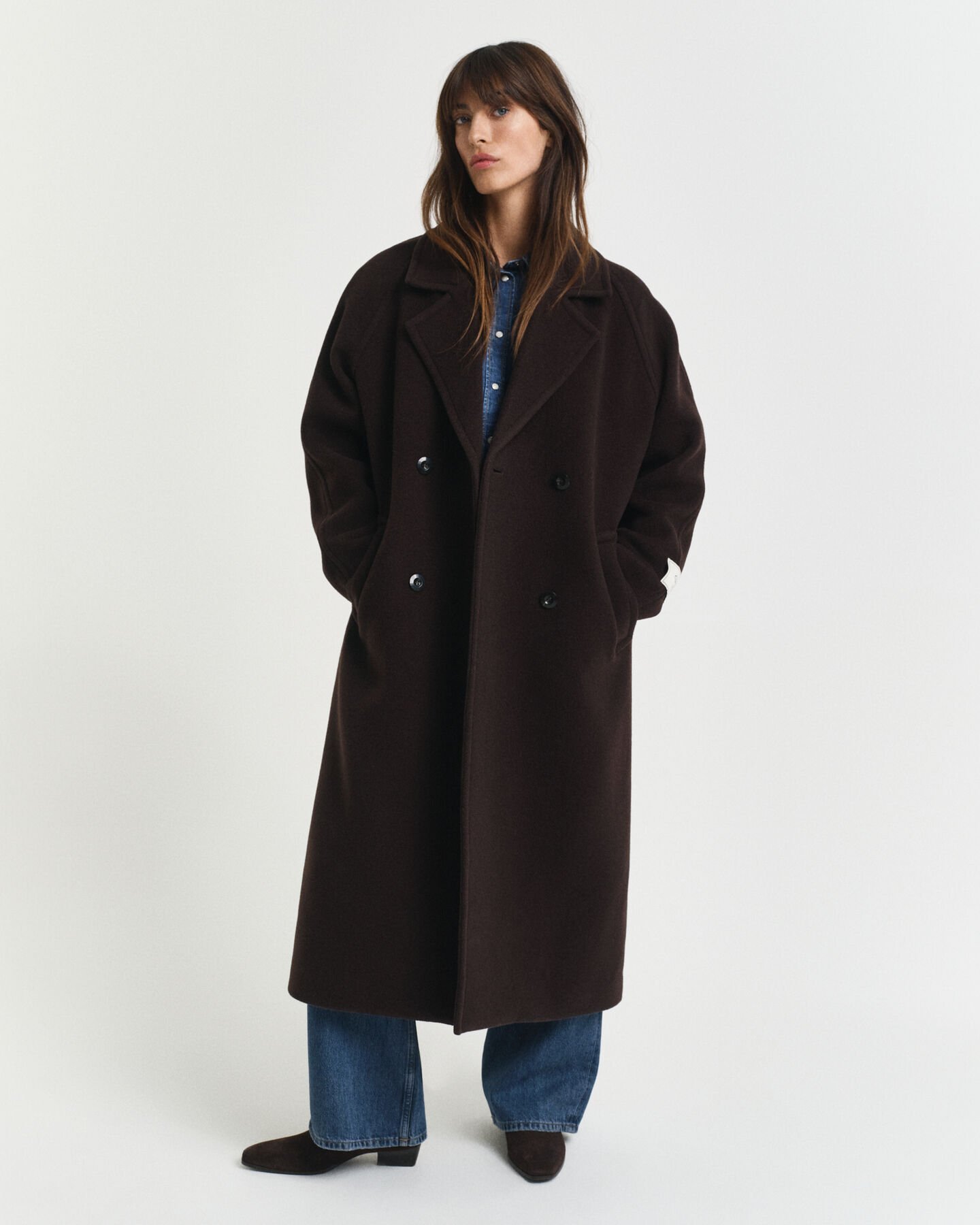 Manteau en laine mélangée