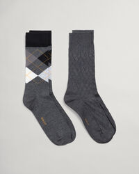 Coffret cadeau de 2 paires de chaussettes argyle