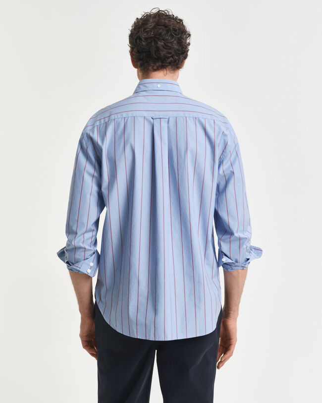 Chemise coupe décontractée à rayures Heritage Poplin