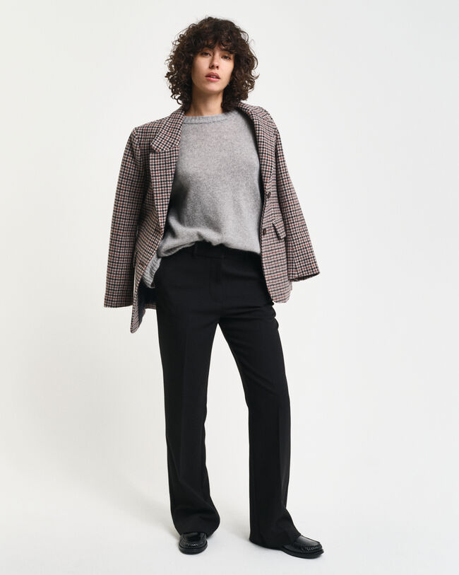 Pantalon habillé coupe slim évasé