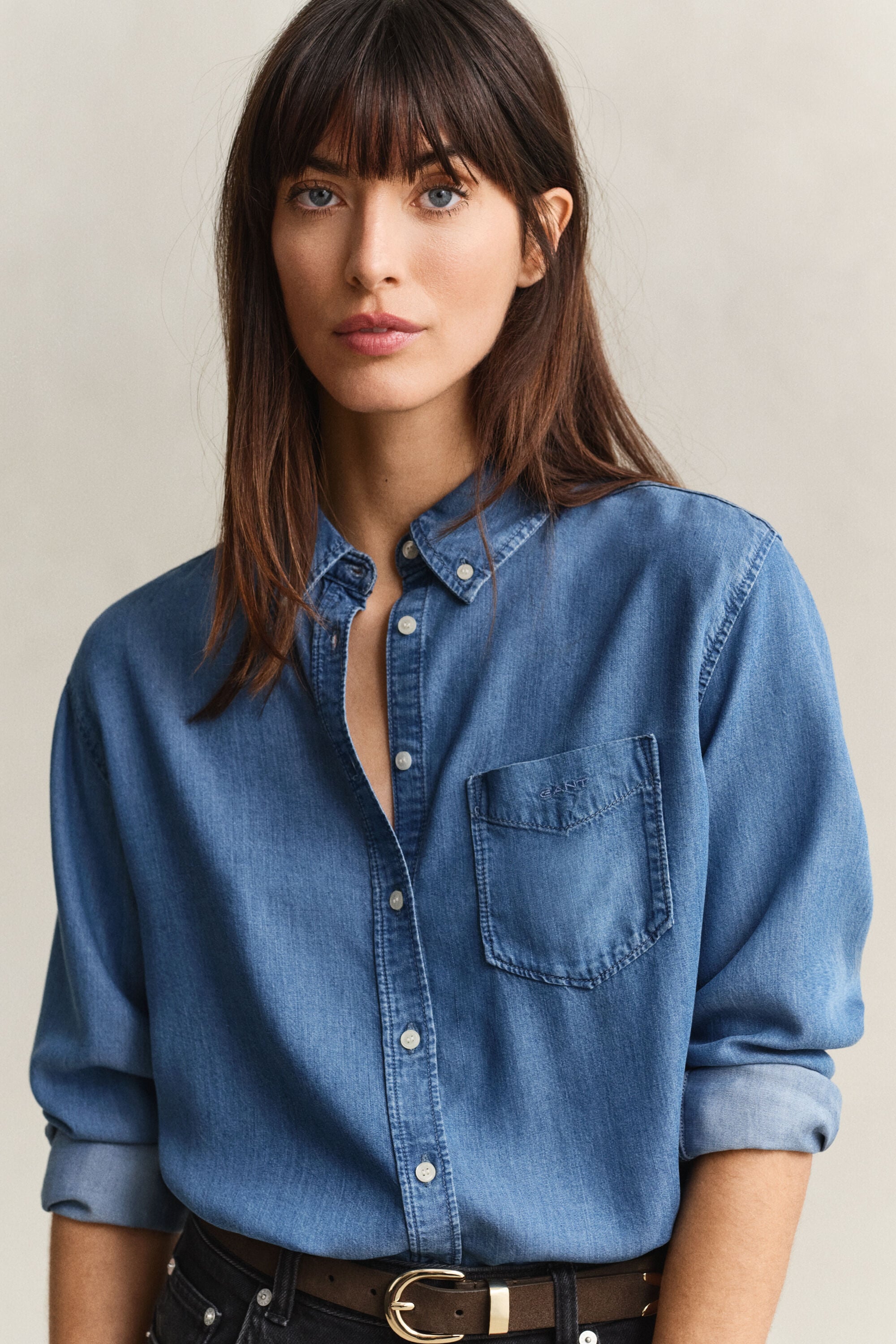 Chemise indigo