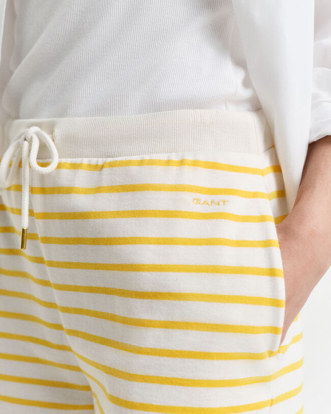 Short en jersey &agrave; rayures marini&egrave;res