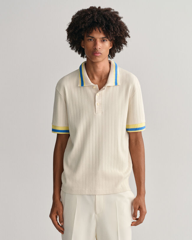 Polo en coton piqué Drop-Needle