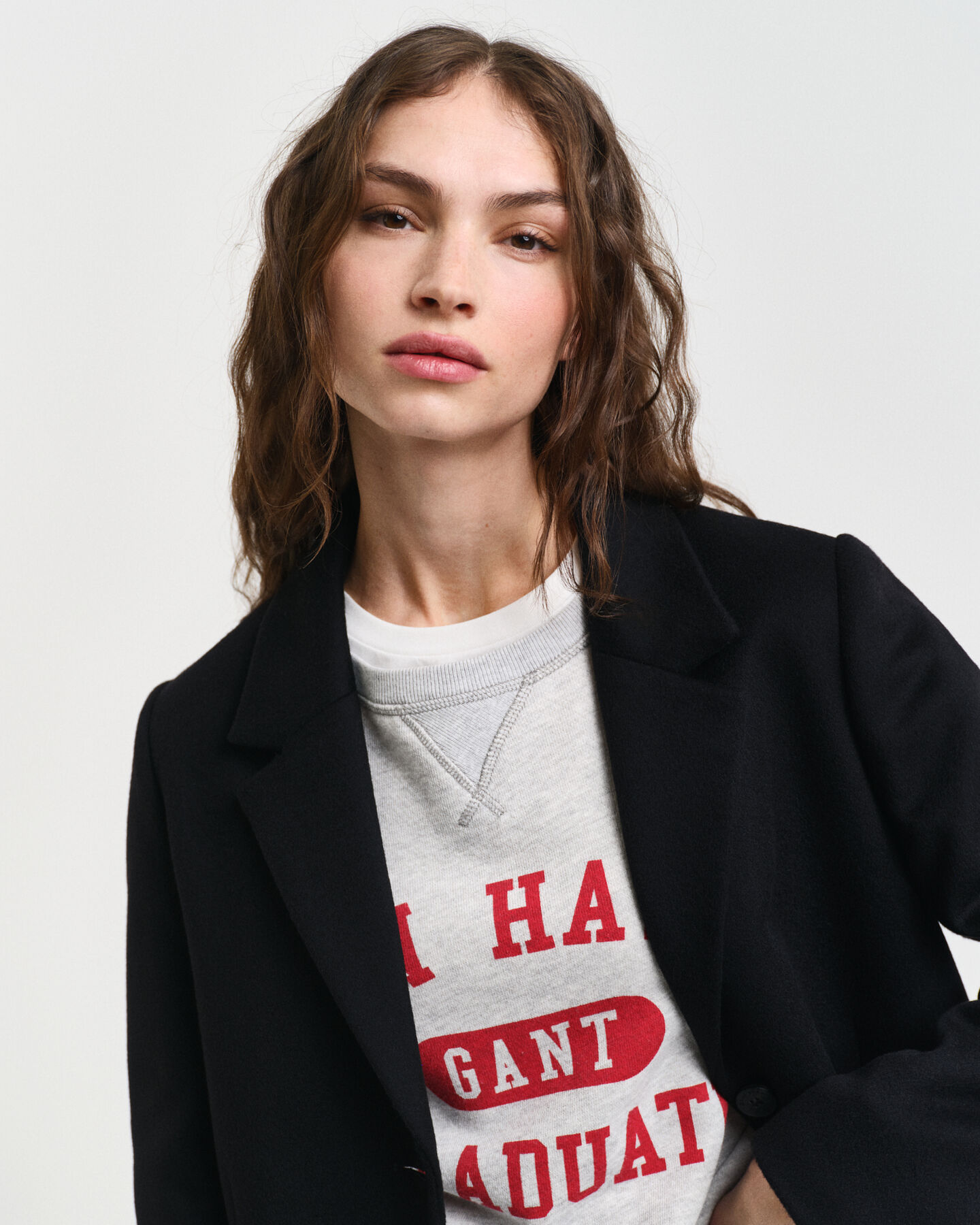 Klassieke Tailored Fit wollen jas