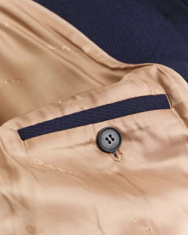 Caban court en laine mélangée