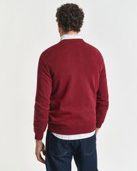 Pull col rond en coton classique