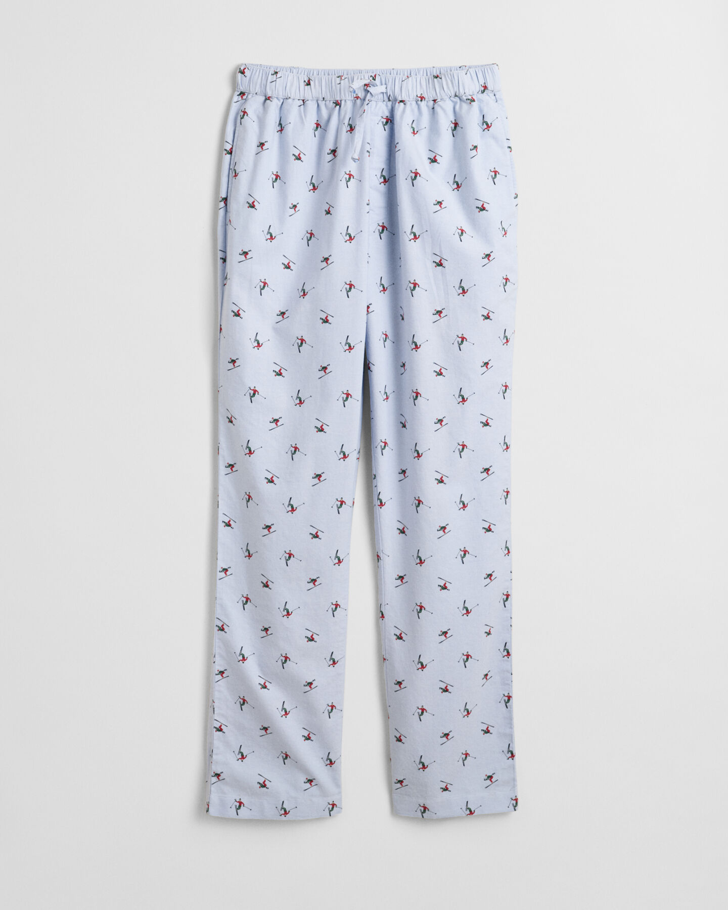 Pantalon de pyjama en coton Oxford imprimé ski