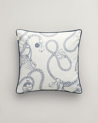Housse de coussin en satin à imprimé Sailing