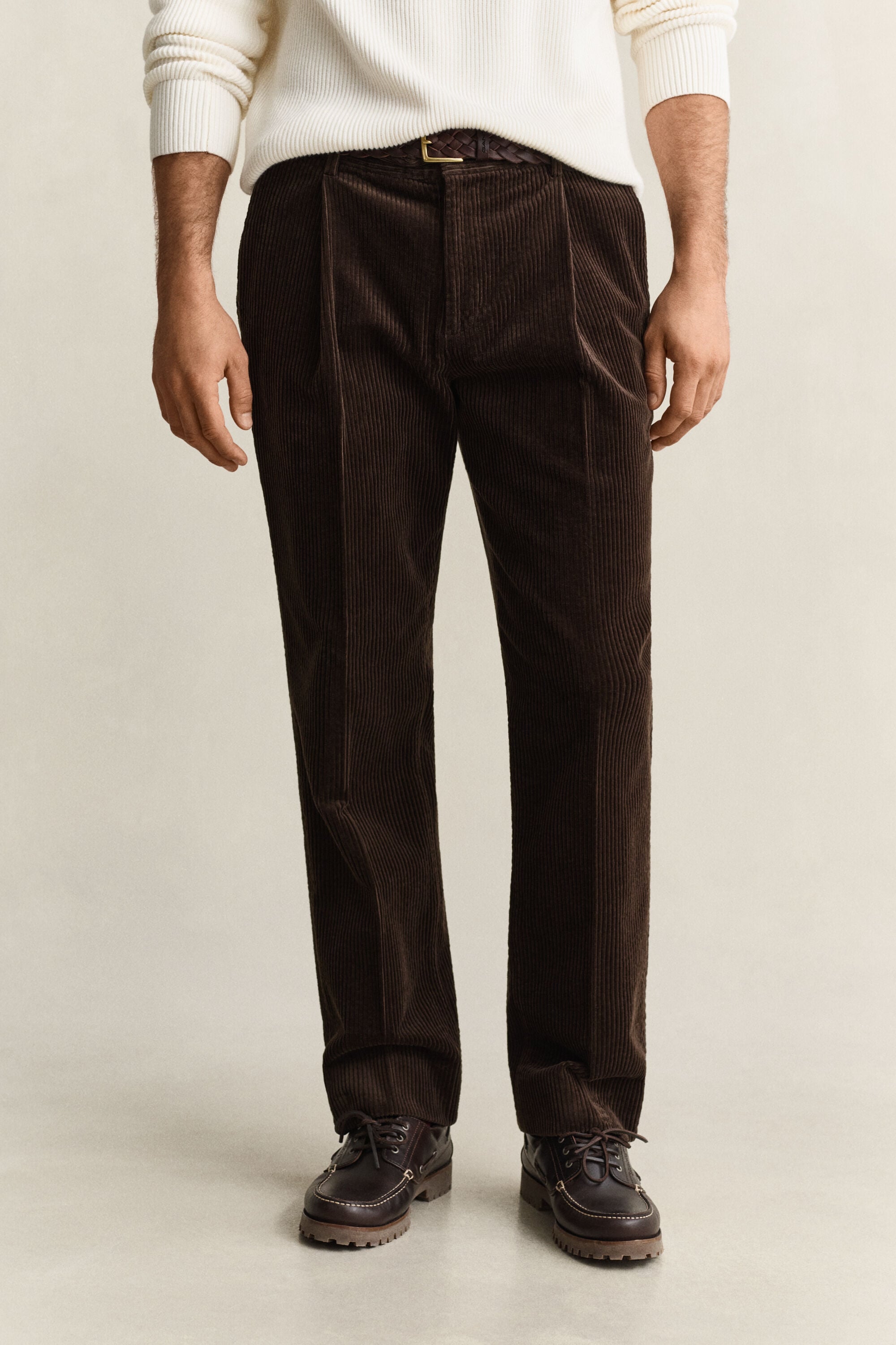 Pantalon de costume en velours côtelé