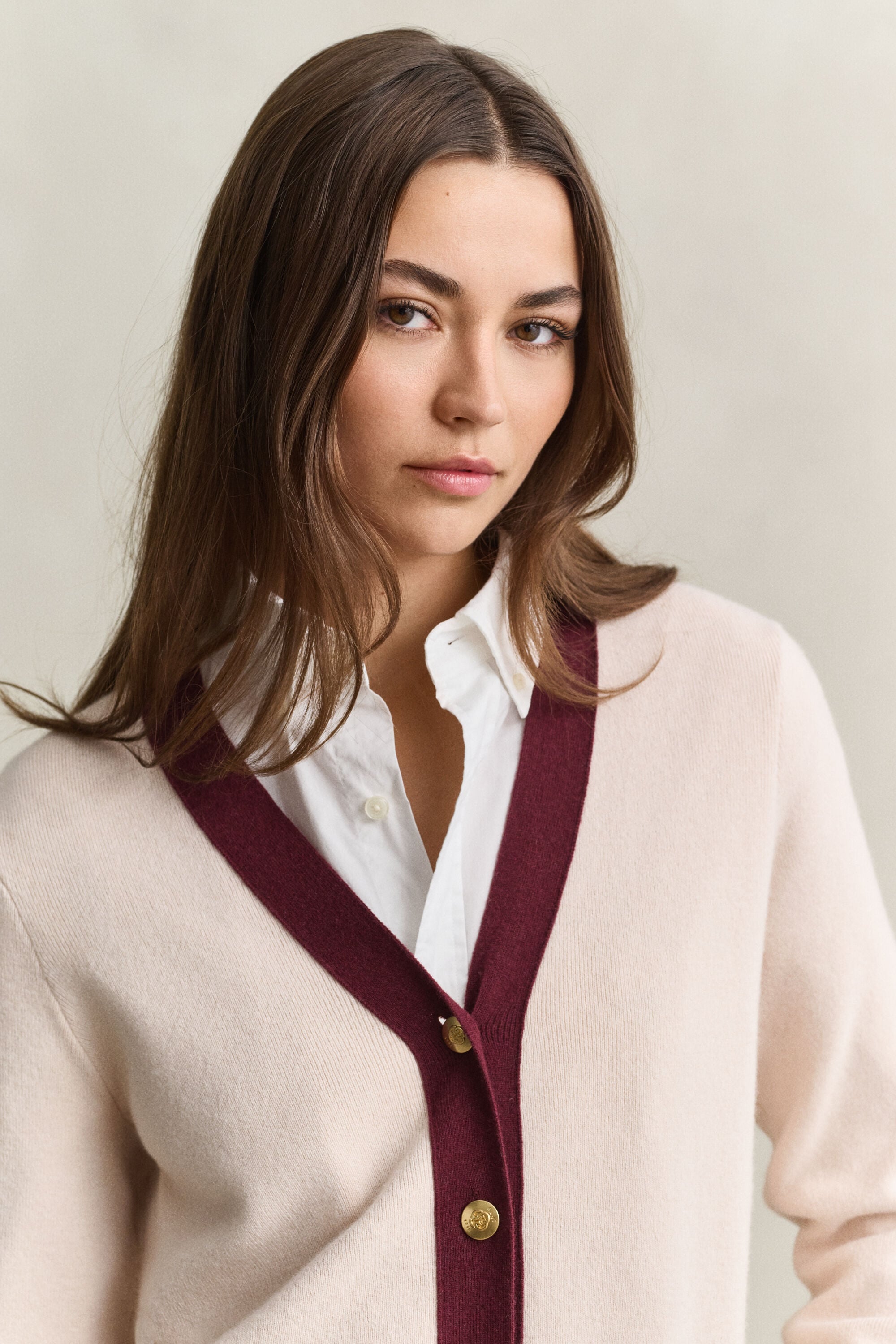 Cardigan de couleurs contrastées