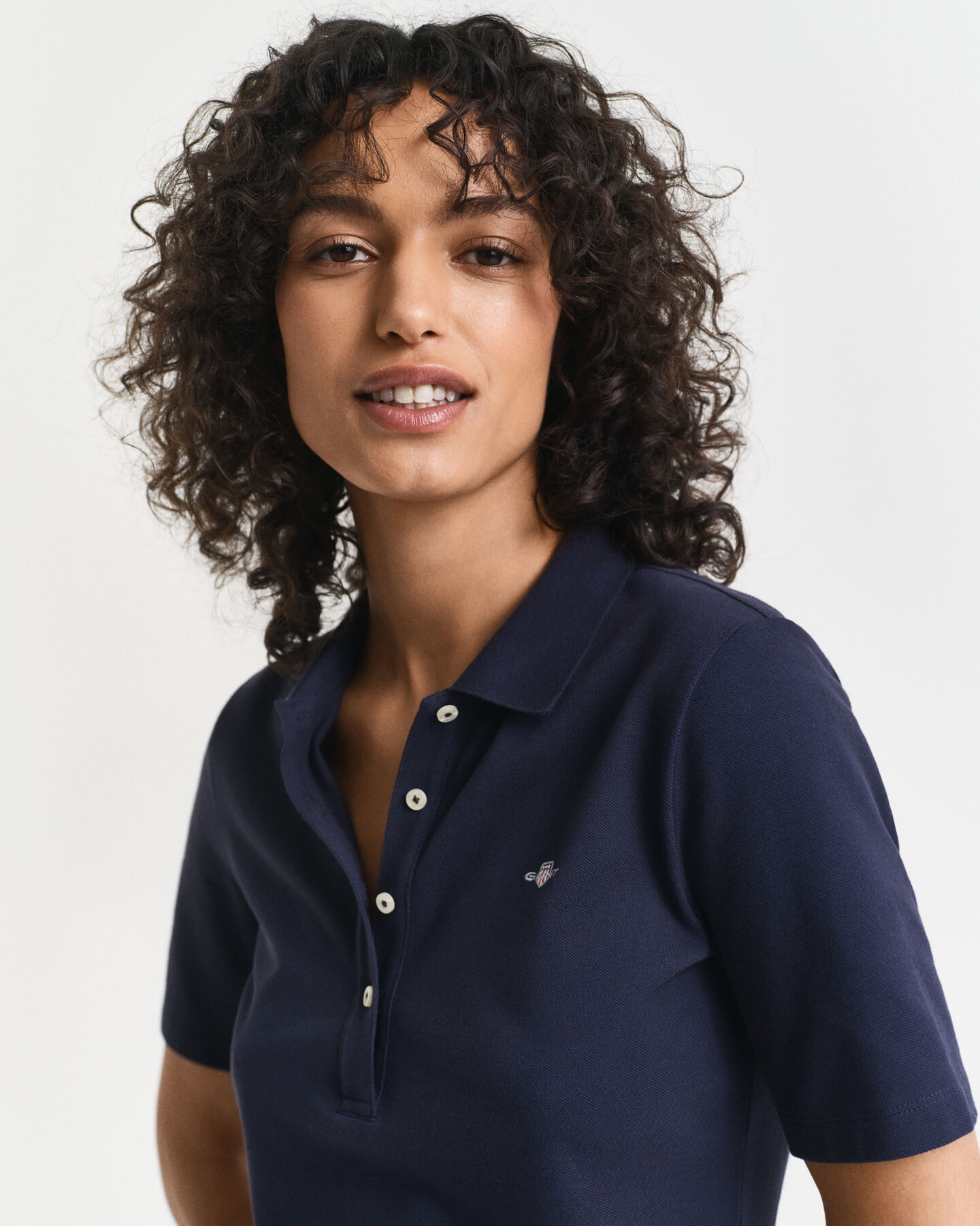 Polo en coton piqué Shield