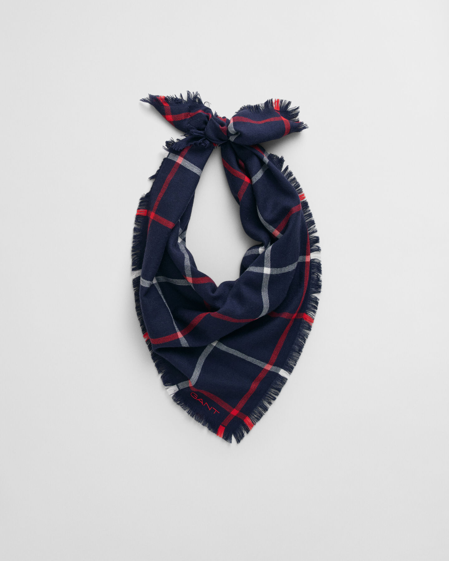 Foulard en laine mérinos à carreaux