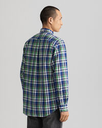 Regular Fit hemd van gewassen poplin met ruitje