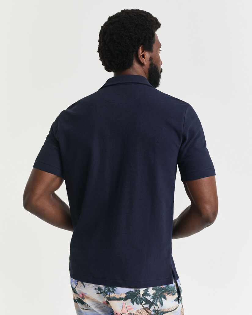 hemd met korte mouwen en textuur