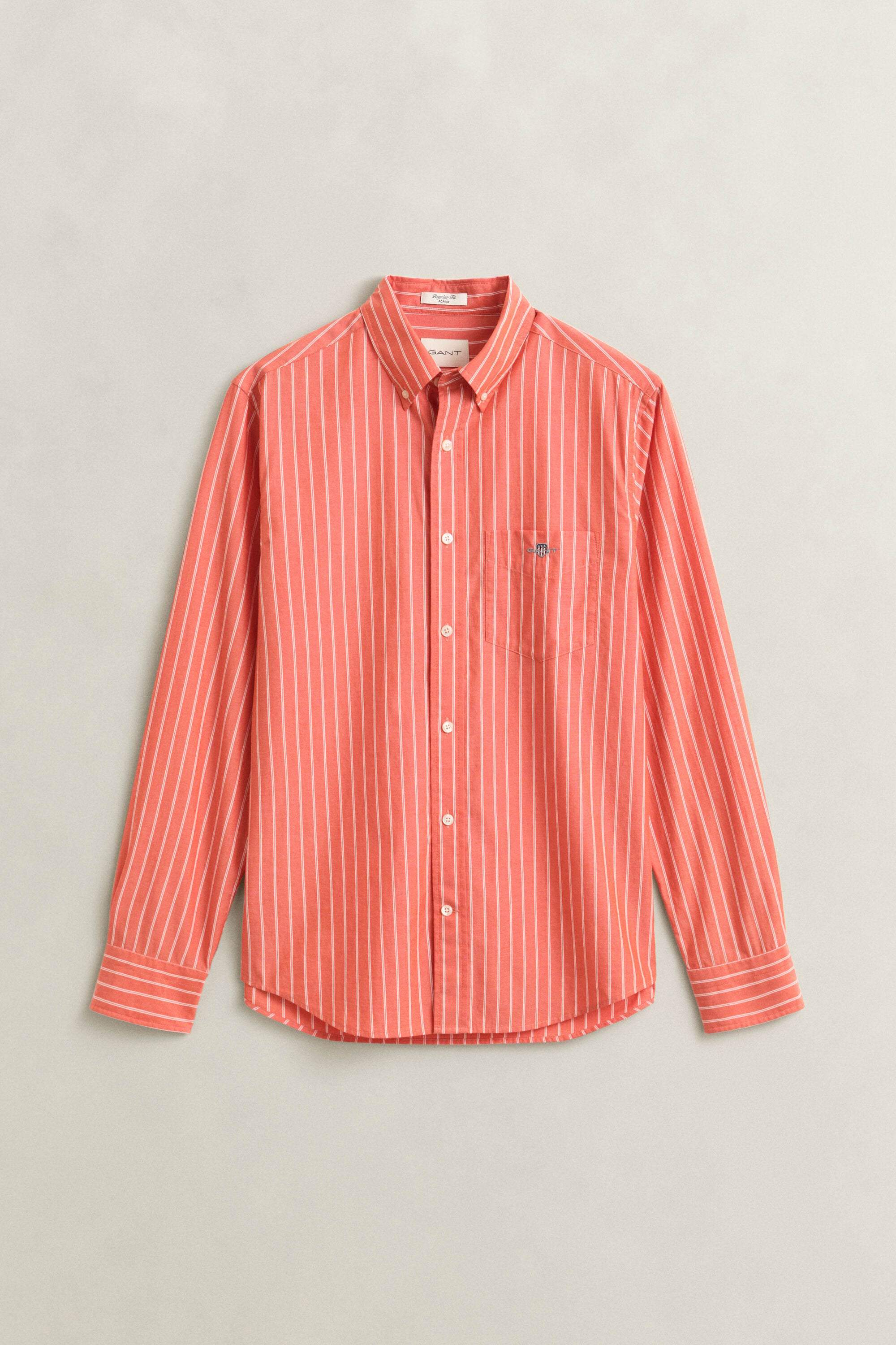 Chemise en popeline à rayures classique