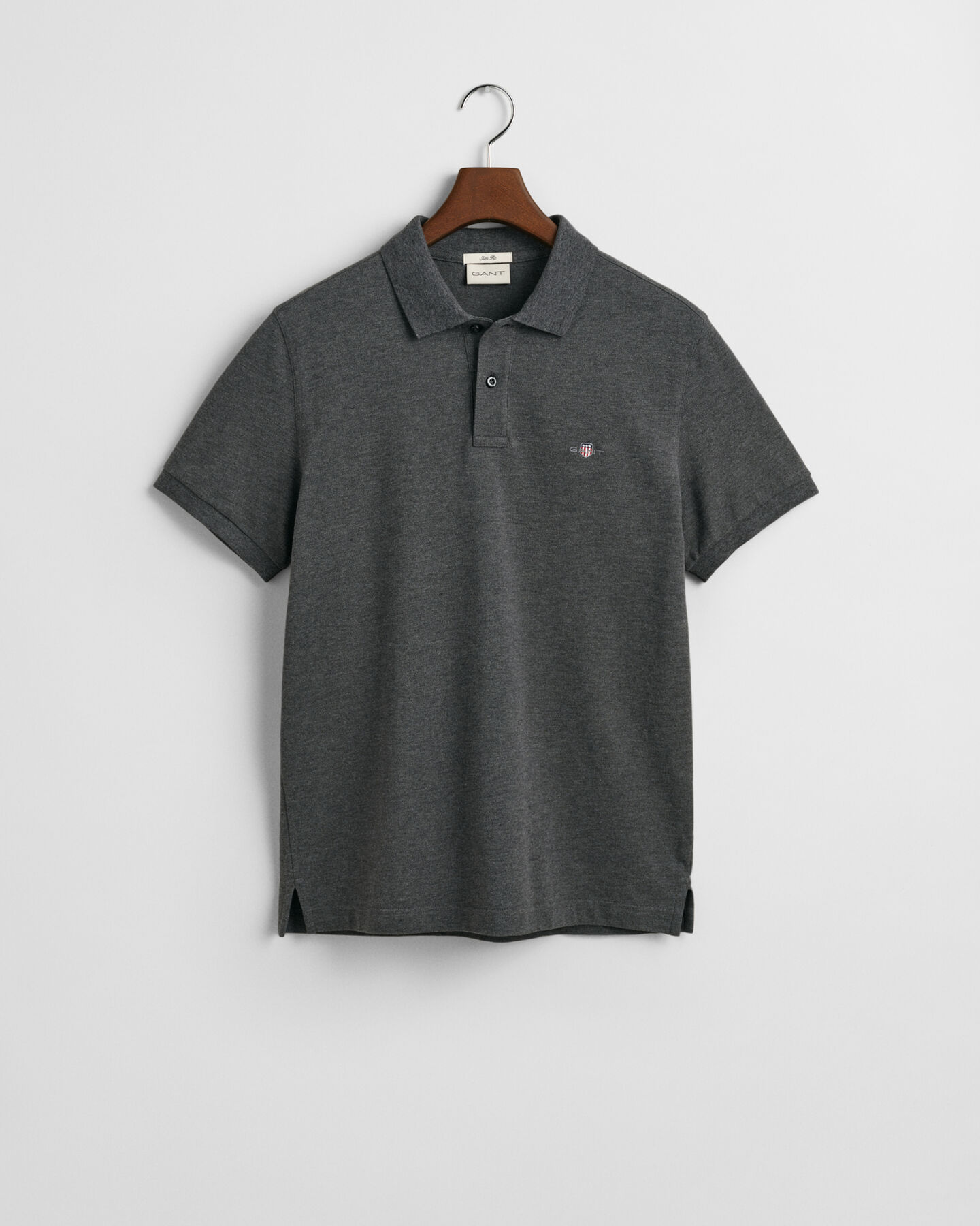 Polo coupe slim en coton piqué Shield